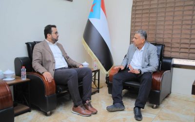 رئيس الهيئة الوطنية للإعلام الجنوبي يلتقي نائب محافظ العاصمة عدن