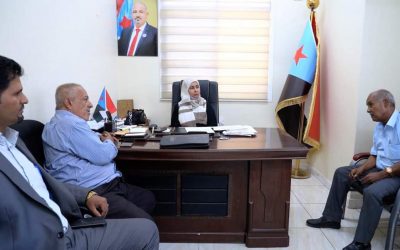 الدكتورة باشراحيل تبحث مع نقيب الصحفيين والإعلاميين الجنوبيين سُبل تطوير الكادر الصحفي