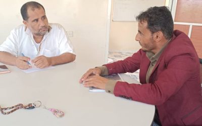 نائب المنسق  العام في زيارة عمل مع فريق الاستجابة الطارئة