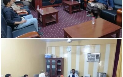 مدير عام خنفر “اليوسفي” يلتقي بفريق منظمة كير العالمية
