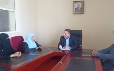 امين عام محلي ابين يناقش مع مؤسسة اكون للحقوق والحريات إضفاء الطابع المحلي لاجندة النساء والسلام والأمن