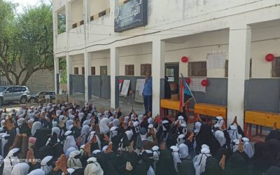 مدرستي الوسطي للتعليم الاساسي والثانوي بيافع رصد تقيم ندوة علمية وثقافية وفقرات تضامنية مع الشعب الفلسطيني.