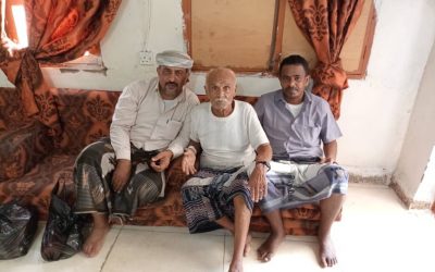 رئيس انتقالي سرار يزور الوالد المناضل ناصر عبدالله عاطف الجريري