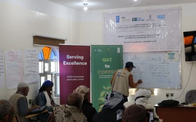 👆🏻من القات إلى البن .. استمرار التدريب لبناء القدرات في المناطق المستهدفة في مديريتي يهر ولبعوس – يافع