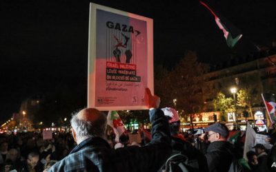 مظاهرة في باريس للمطالب بـ”وقف إطلاق النار” في غزة