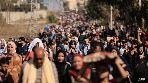 إلى الجنوب رفقة الجوع والتراب.. حكايات النزوح القسري في غزة