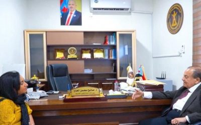 الدكتور الحاج يجدد ترحيب المجلس الانتقالي بعمل المنظمات الدولية في الجنوب