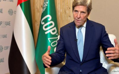 كيري يؤكد توصل أميركا والصين لـ”تفاهمات بشأن المناخ” قبل محادثات “كوب28”