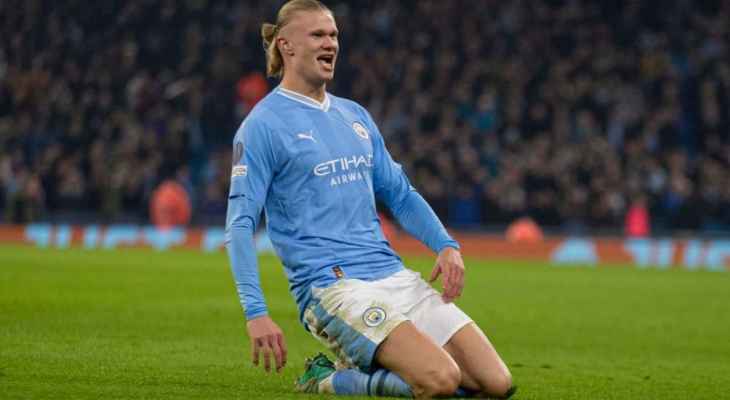 هالاند يضرب رقمين في هدف واحد