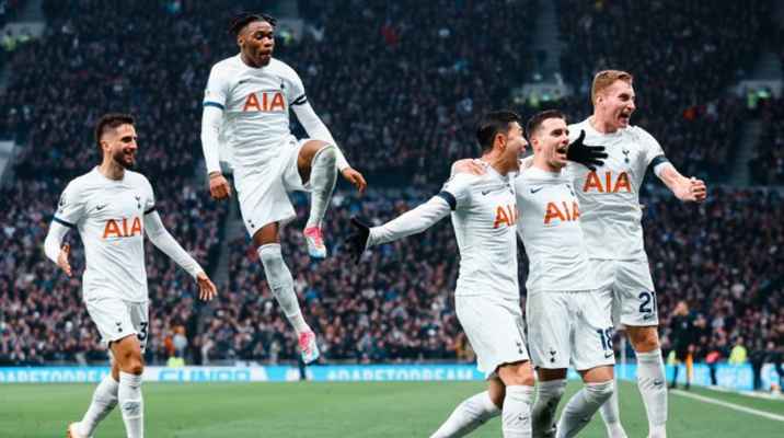 الدوري الانكليزي: استون فيلا يقتحم صراع الصدارة بتخطيه توتنهام