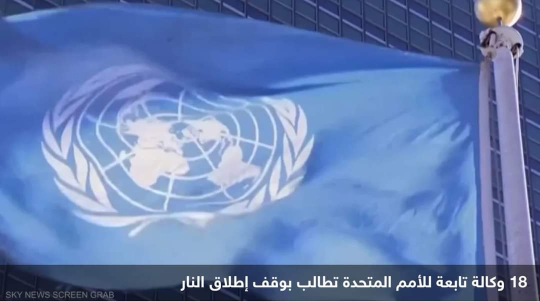 18 وكالة دولية تطالب بوقف إطلاق النار في غزة