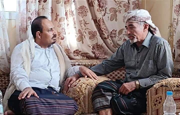 محافظ حضرموت يزور اللواء الصبيحي بمنزله بلحج