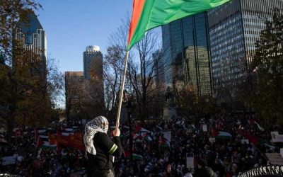 تظاهرات عارمة في كندا تطالب بوقف دائم لإطلاق النار في غزة