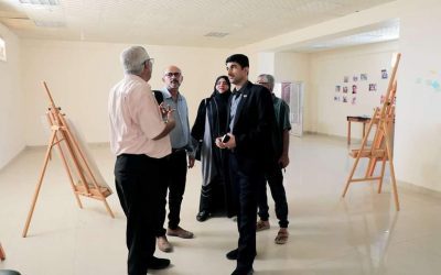 الأمانة العامة تطّلع على طبيعة عمل معهد جميل غانم للفنون الجميلة في العاصمة عدن