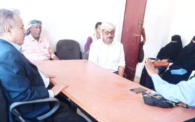 مدير عام مكتب الضرائب بأبين يناقش نشاط فرع مكتب الضرائب بزنجبار ودوره في تحصيل الإيرادات الضريبية