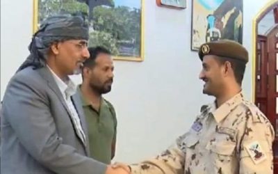 انتقالي يافع رصد يهني  ويبارك للقائد ديان الشبحي تعيينه قائدا لقوات الحزام الامني يافع ويشيد بما قدمه القائد السلف العميد اكرم الحنشي.