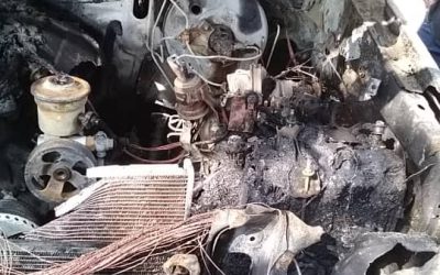 *قيادة السلطة المحلية بمديرية يهر تستنكر إحراق سيارة مدير الأمن السابق*