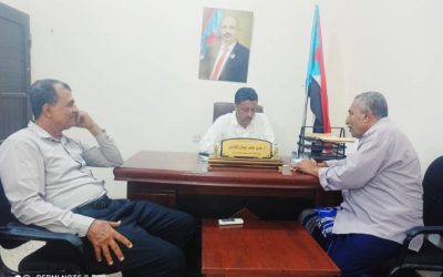 رئيس انتقالي أبين يلتقي رئيس حزب رابطة الجنوب العربي الحر بالمحافظة