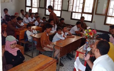 *تواصل المسابقات العلمية والثقافية بمدرسة  معاذ بن جبل بمنطقة حُمر – عقور يهر .*