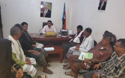 رئيس تنفيذية انتقالي أبين يلتقي عددا من الشخصيات الاجتماعية بمديرية زنجبار