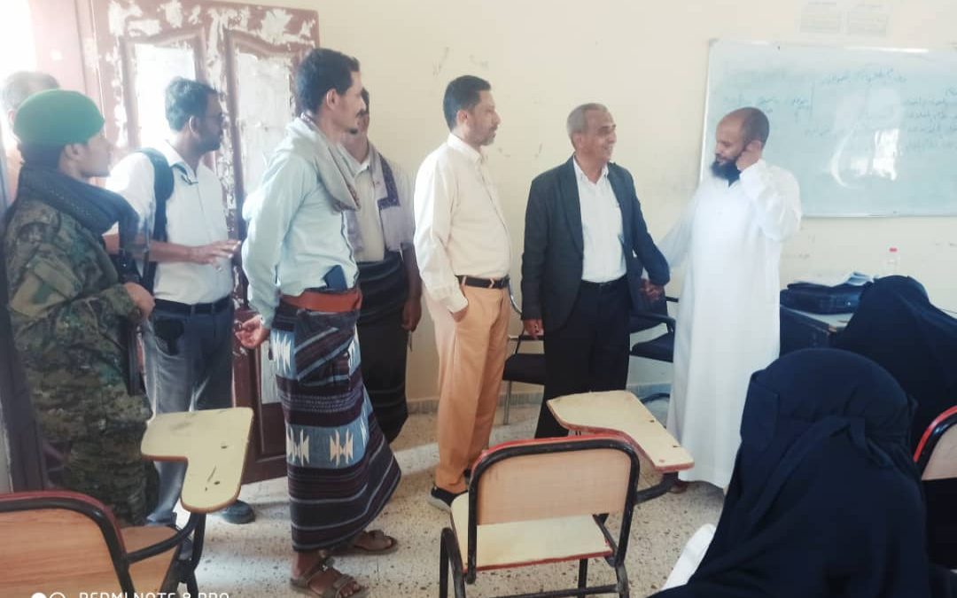 غيثان يزور جامعة أبين ويطلع على سير العمل الأكاديمي في الجامعة