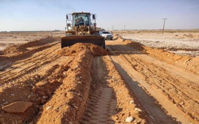 استكمال فتح وربط كافة المناطق المتضررة بالشوارع الرئيسية جراء اعصار تيج في المهرة