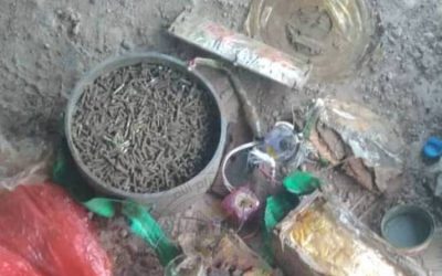 قوات الحزام الأمني تفكك عدد من العبوات الناسفة بأبين