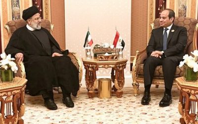 السيسي ورئيسي يبحثان التطورات في غزة وإعادة العلاقات