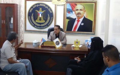 رئيس تنفيذية انتقالي لحج يلتقي قيادة مؤسسة الخضيرة للتنمية