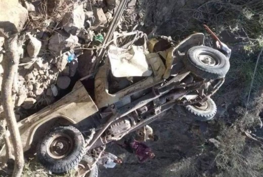 حادث مروري مروع في أحد جبال الضالع يودي بحياة ستة أطفال