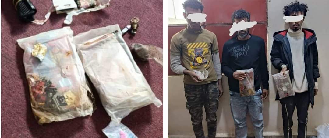 ضبط اثنين كيلو من الحشيش   في نقطة جسر حسان با أبين
