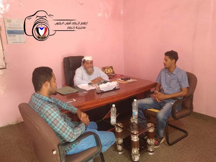 مدير مكتب الأوقاف والإرشاد أبين يلتقي رئيس إتحاد شباب الجنوب في مديرية زنجبار