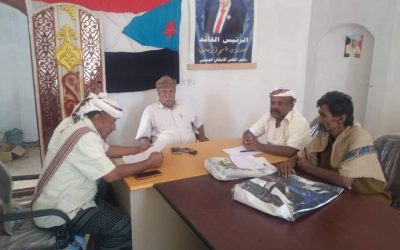 لقاء تشاوري جمع رئيس القسم الاقتصادي لانتقالي أحور ومدير مكتب الزراعة بالمديرية