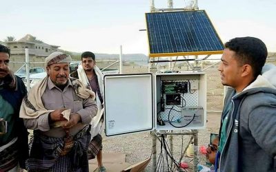 الوكيل الفاطمي يدشن العمل في تركيب محطة الارصاد الجوية لمطار بيحان بشبوة