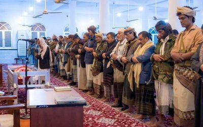 بحضور الأمين العام والقيادات الأمنية والعسكرية تشييع رسمي لجثمان العميد سواده عمر العياشي في مدينة عتق