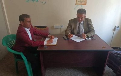 بتوجيهات  محافظ أبين.. لقاء يضم وكيل محافظة أبين “الجنيدي”ونائب  المنسق العام للمنظمات المحلية والدولية أبين “اليوسفي”