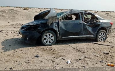 حادث مروري مؤسف يطال  أسرة مدير ضرائب خنفر