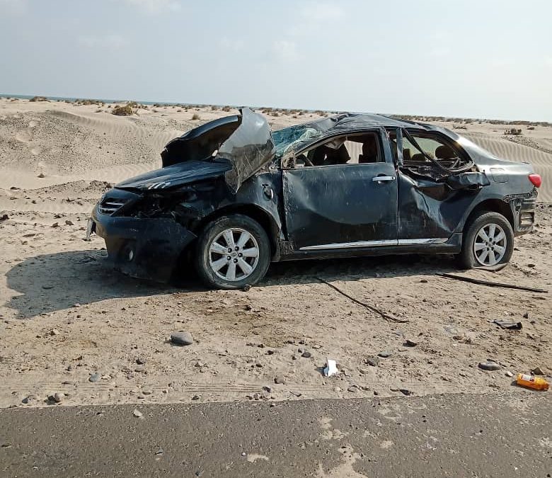 حادث مروري مؤسف يطال  أسرة مدير ضرائب خنفر