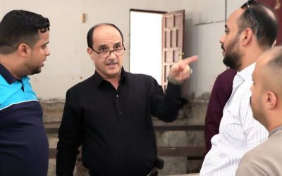 *مدير عام دارسعد يتفقد سير العمل الجاري في مشروع إعادة تأهيل قاعة مسرح ثانوية عدن النموذجية ( عبود سابقا )*