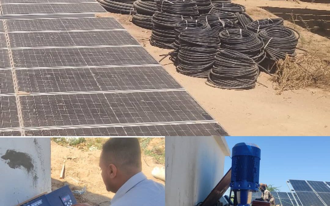 تشغيل منظومة الرفع لمشروع مياه أمصرة  الوضيع بأبين
