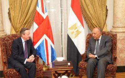 وزير خارجية مصر لنظيره البريطاني: المساعدات الإنسانية مكدسة في العريش ولا تمر بسبب إجراءات التفتيش