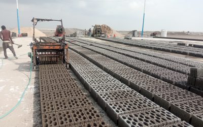 مصنع الطوب يدشن إنتاجه في مدينة الخليج العربي