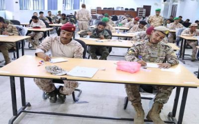 بحضور قائد القوات البرية الجنوبية .. معهد تأهيل القادة والاركان يدشن الامتحانات النهائية لدورات قادة الكتائب والسرايا