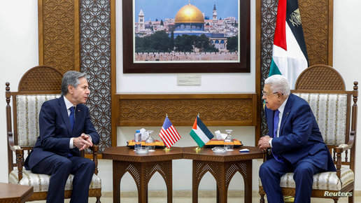 بلينكن يؤكد دعم الولايات المتحدة “تدابير ملموسة” لإقامة دولة فلسطينية