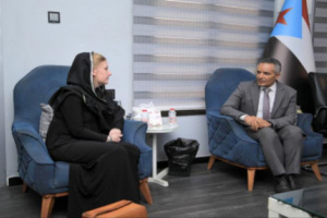 نائب رئيس الهيئة الوطنية للإعلام الجنوبي يلتقي فريق التلفزيون الدنماركي