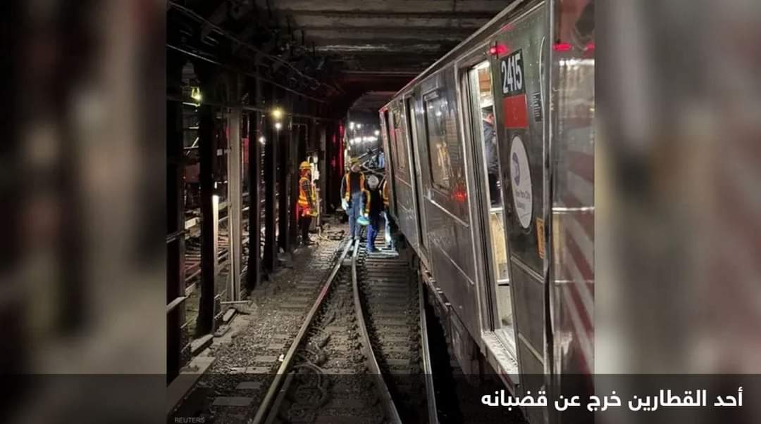 24 مصابا بتصادم قطاري مترو في نيويورك
