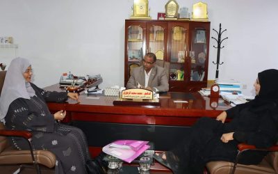 الوزير الزعوري يلتقي رئيسة اتحاد نساء الجنوب ندى العوبلي