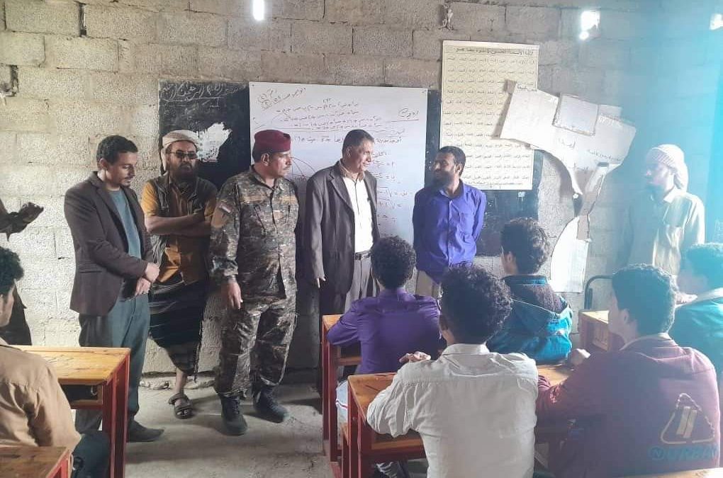 مدير عام يهر يزور مشألة ويتفقد طريق بن نصور ويفتتح فصلين في ضول