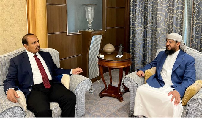 ‏النائب المحرمي يلتقي محافظ حضرموت ويطّلع منه على أوضاع المحافظة