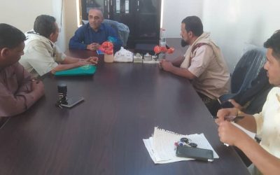 لقاء بين مدير الشؤون الاجتماعية بأبين ومدير عام لودر لمناقشة عدد من المواضيع المشتركة